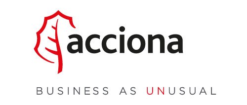 Logomarca de acciona BUSINESS AS UNUSUAL